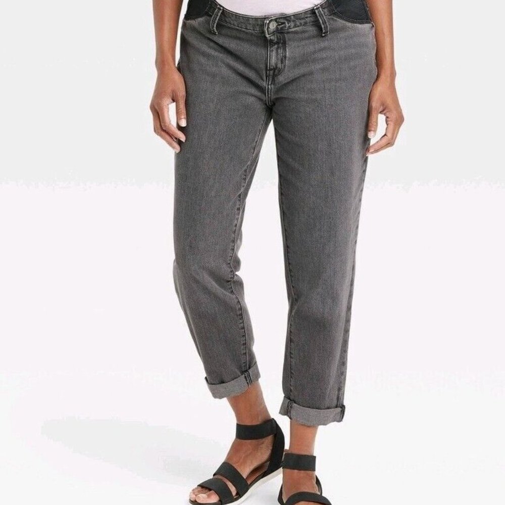 Ingrid & Isabel Maternity Under Belly Boyfriend Maternity Jeans NWT Multi Size - Picture 2 of 6
